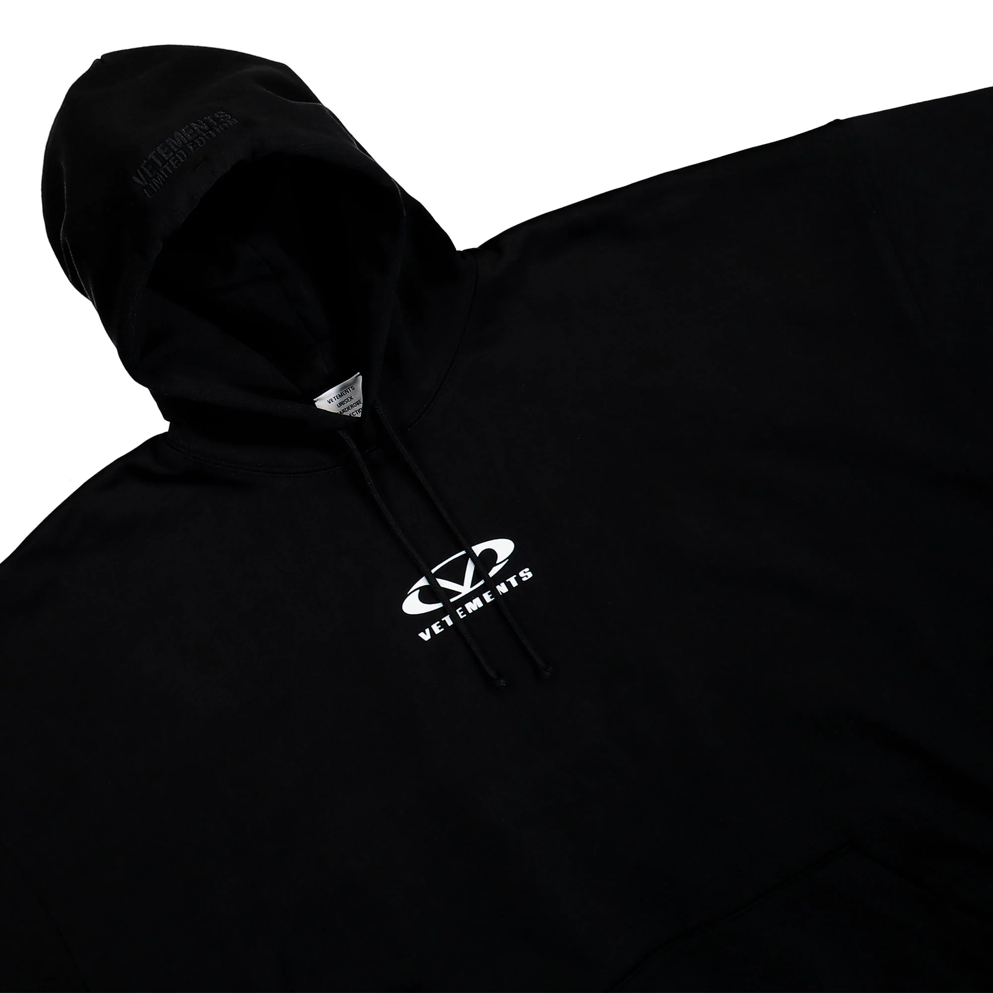 Oval Logo Cropped Boxy Hoodie - Image 3