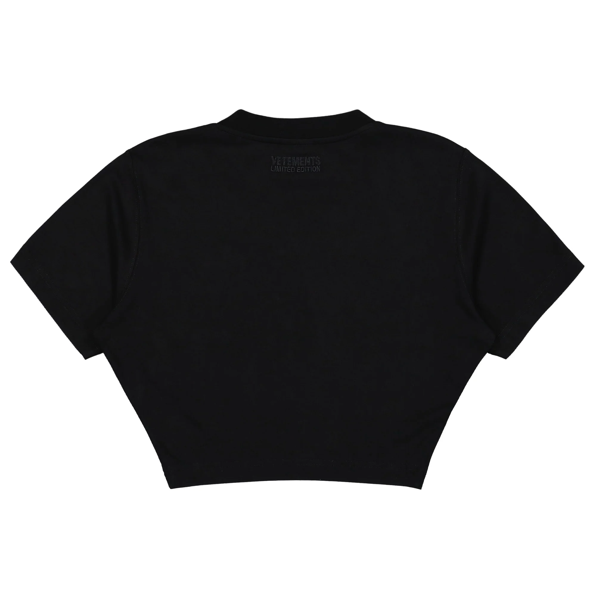 Oval Logo Cropped Fitted T-Shirt - Image 3