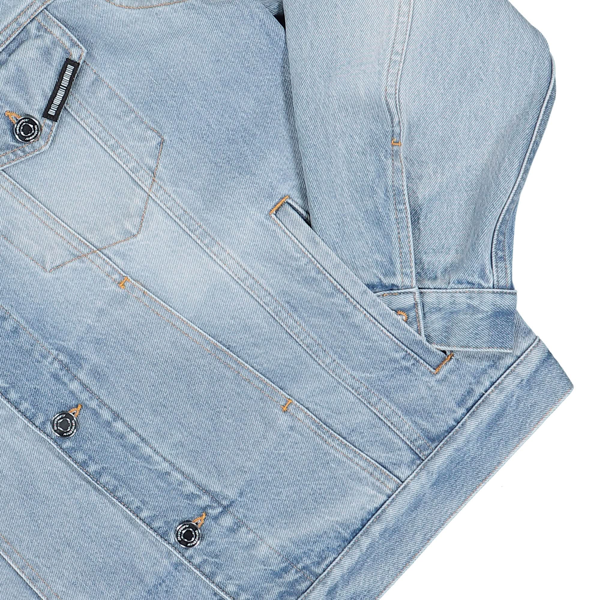 Embroidered VTMNTS Paris Denim Jacket - Image 4