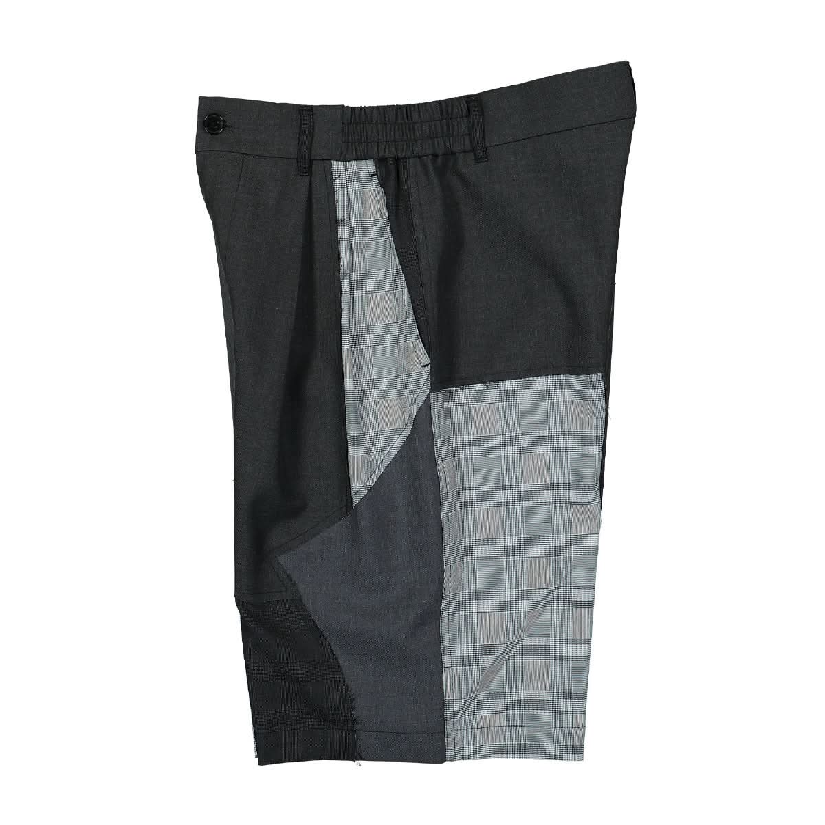 Wool Patchwork Shorts - Image 3