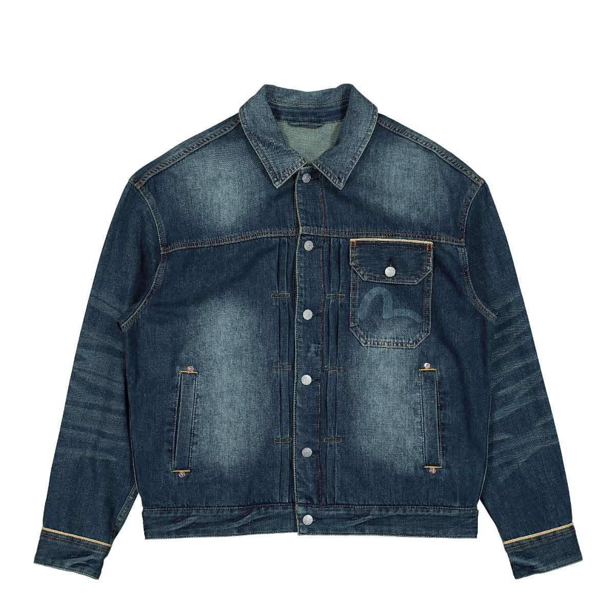 Woven Discharge and EMB Freehand Stitching Daicock DN Jacket