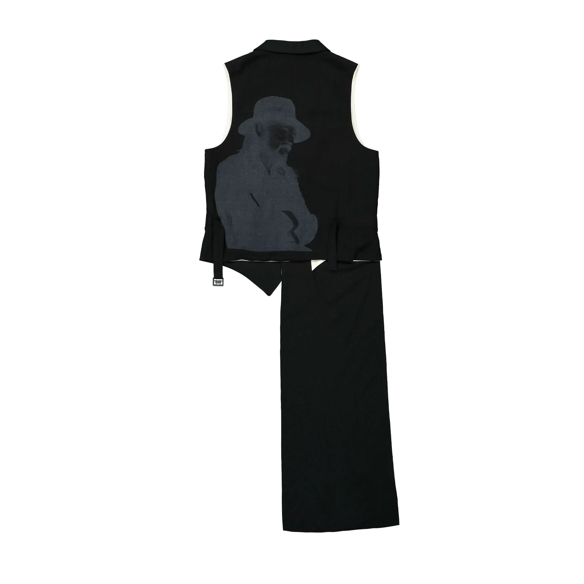 W-Front Asymme PT Vest - Image 2